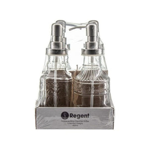 Regent SALT & PEPPER Regent Glass Assorted Designs Soap Dispensers 4 Pieces 450ml 27182 (6995497189465)