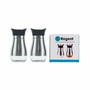 Regent SALT & PEPPER Regent Salt & Pepper Glass Shakers With Metal Coating 2 Piece 125ml (6995485327449)