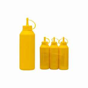 Regent Sauce Bottle Regent Plastic Sauce Bottle Yellow 6pk (4742497730649)