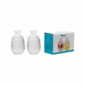 Regent WATER DISPENSER Regent Pineapple Glasses With Lids 2 Piece Set, 550ml (6549865037913)