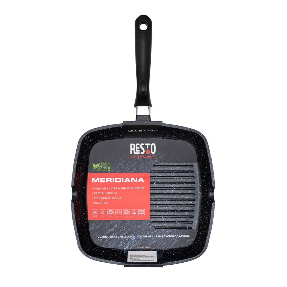 Resto POTS Resto Meridiana Non-Stick Grill Pan 28cm Black (7221734670425)