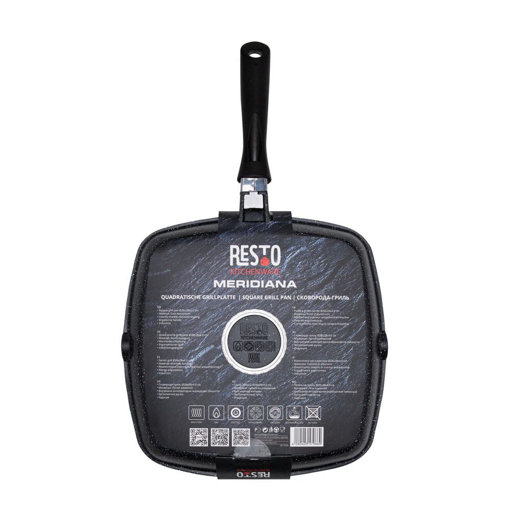 Resto POTS Resto Meridiana Non-Stick Grill Pan 28cm Black (7221734670425)
