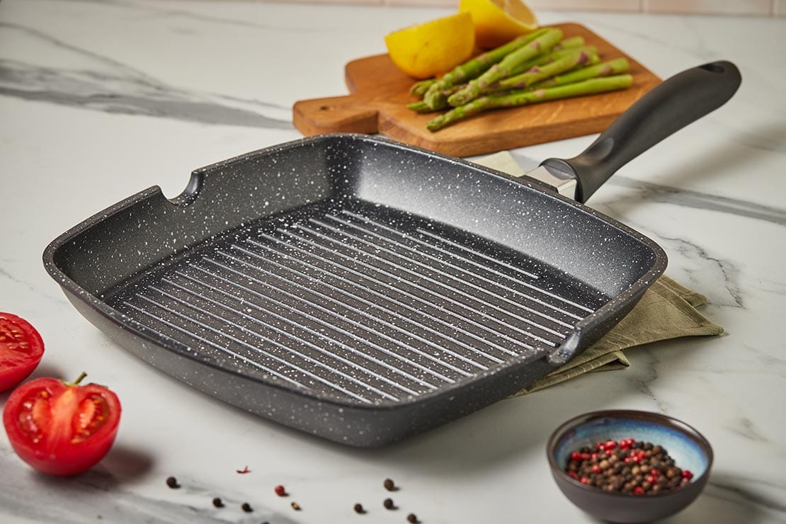 Resto POTS Resto Meridiana Non-Stick Grill Pan 28cm Black (7221734670425)