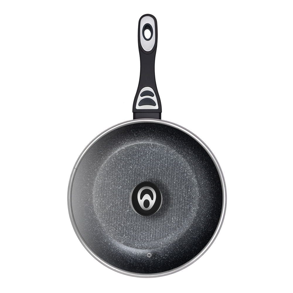Resto POTS Resto Sabik Non-Stick Frying Pan With Lid 28cm Black (7221716418649)