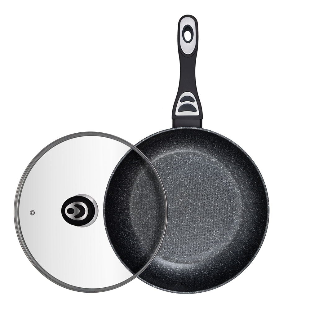 Resto POTS Resto Sabik Non-Stick Frying Pan With Lid 28cm Black (7221716418649)