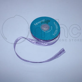 RIBBONS Habby Organza Satin Sheen Ribbon Lilac 15mm (7255346348121)