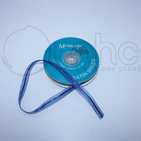 RIBBONS Habby Organza Satin Sheen Ribbon Royal Blue 10mm (7255345365081)