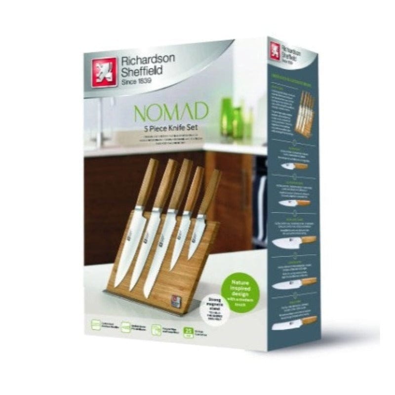 Richardson Sheffield Knife Block Richardson Sheffield Nomad Knife Set 5 Piece (4752414965849)