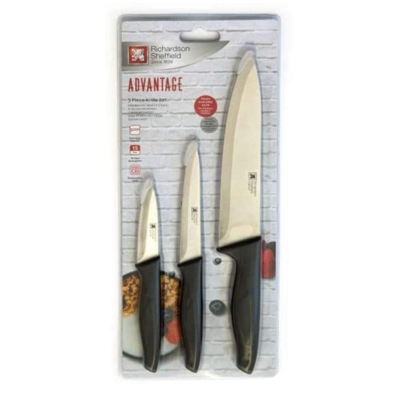 Richardson Sheffield Knife Richardson Sheffield Advantage 3 Piece Starter Knife Set (4789385691225)
