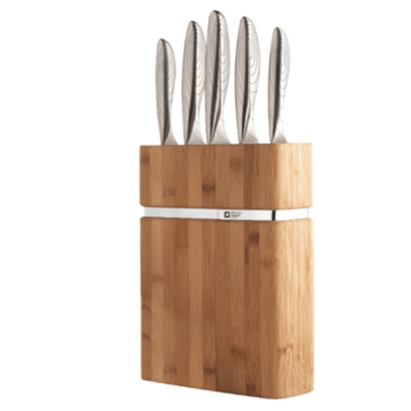 Richardson Sheffield Knife Richardson Sheffield Forme Wooden Block Knife Set 6 Piece (4789393555545)