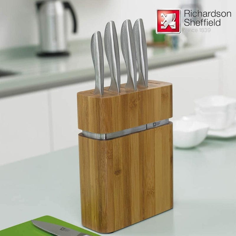 Richardson Sheffield Knife Richardson Sheffield Forme Wooden Block Knife Set 6 Piece (4789393555545)