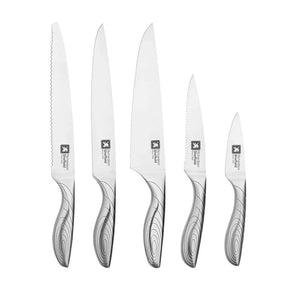 Richardson Sheffield Knife Richardson Sheffield Forme Wooden Block Knife Set 6 Piece (4789393555545)