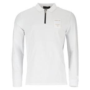 Roberto Vino Golf t-shirt Roberto Vino Long Sleeve Polo Mens White (7280214507609)