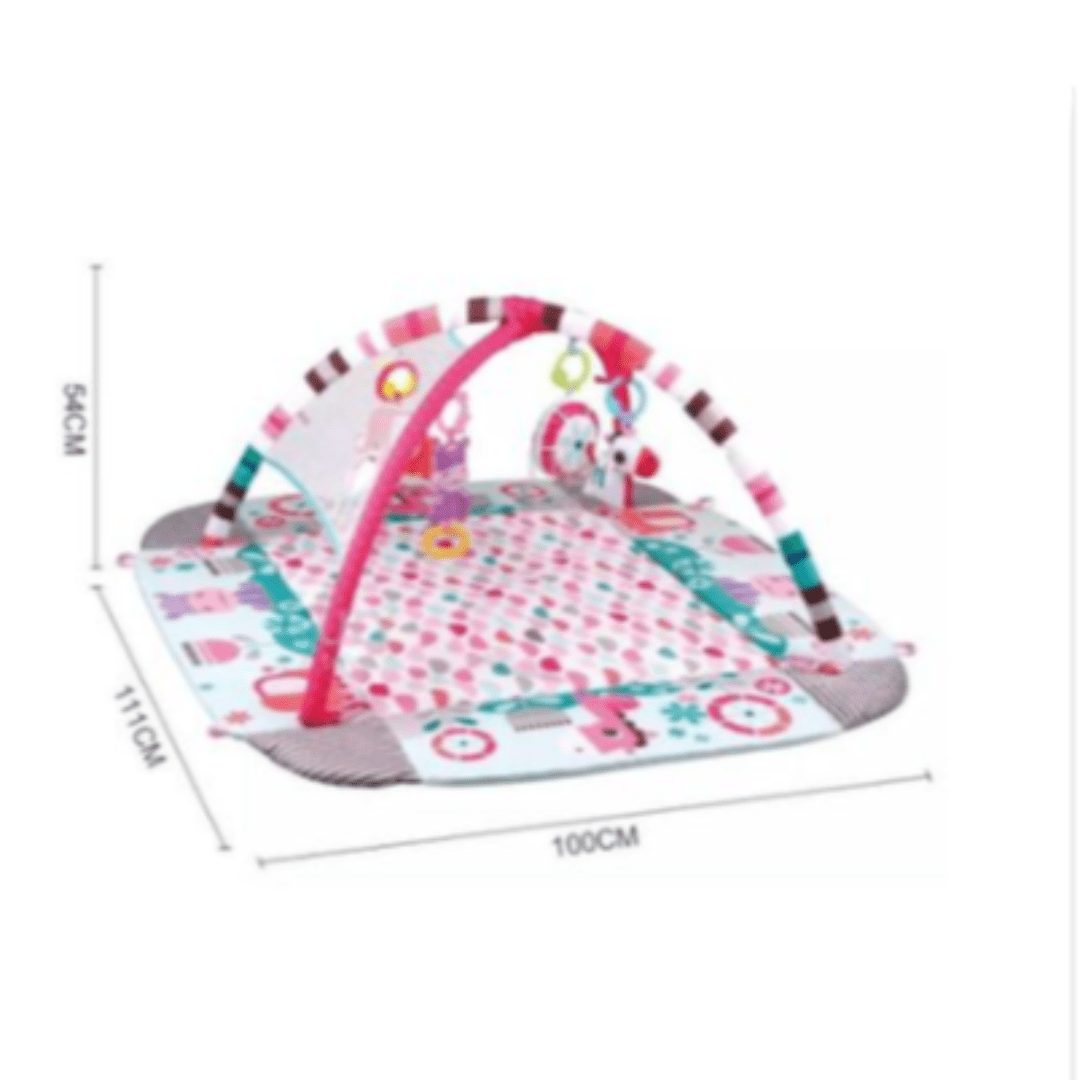 ROCKER BABY GYM Baby 5 in 1 Activity Gym & Ball Pit Pink (4598441410649)
