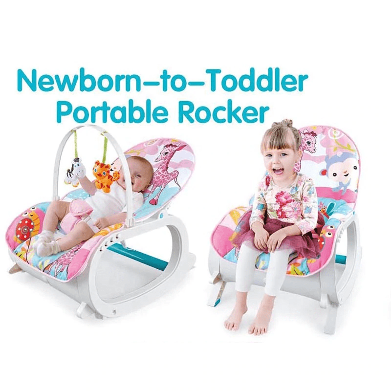 ROCKER BABY Newborn Toddler Portable Rocker Pink (6542043349081)