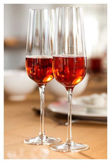 Rose Garden GLASS Rose Garden Champagne Flute Set of 4 (7205698601049)