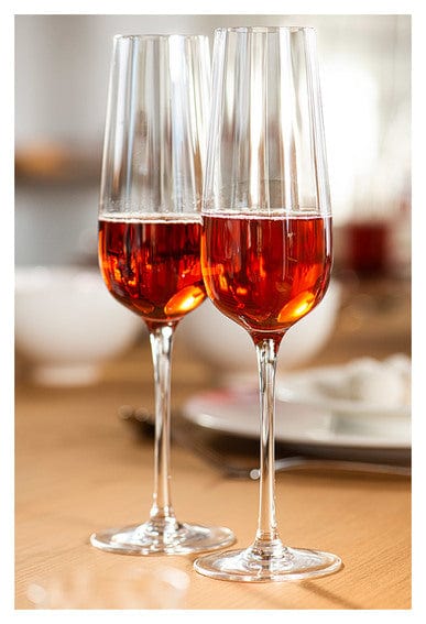 Rose Garden GLASS Rose Garden Champagne Flute Set of 4 (7205698601049)