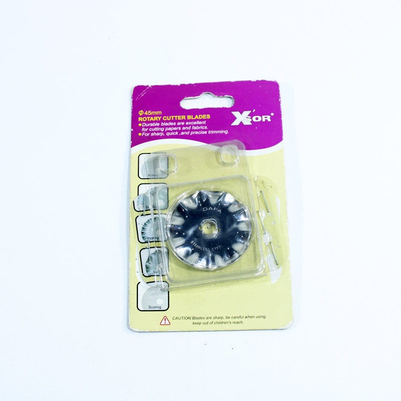 ROTARY CUTTER BLADES Cutter Accessories Xsor Rotary Cutter Blade 45mm (7143103299673)