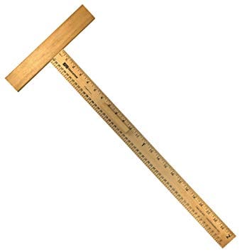 Wooden T-Square Ruler for Sale ✔️ Lowest Price Guaranteed
