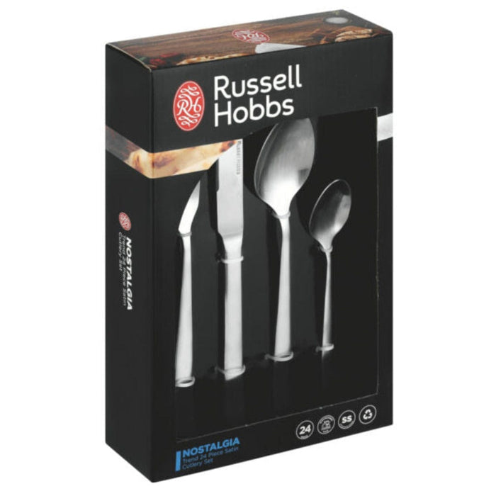 Russell Hobbs Nostalgia Trend Satin Cutlery Set 24 Piece RHNCS2686 for