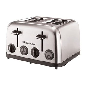 Russell Hobbs TOASTER Russell Hobbs 4 Slice Stainless Steel Toaster 13976 (6818672574553)