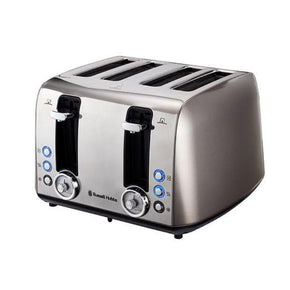 Russell Hobbs TOASTER Russell Hobbs 4 Slice Toaster Grey Vintage RHTVIN4-8 (6591311675481)