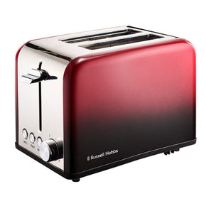 Russell Hobbs TOASTER Russell Hobbs Red Ombre 2 Slice Toaster RHOMBT (2061777207385)