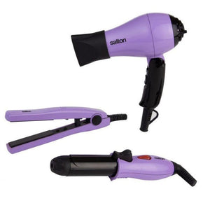 Salton HAIR DRYER Salton Hair Dryer Travel Kit 3 Piece S3TK (4776745271385)