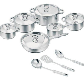 Salton POTS Salton 15 Piece Pot Set Stainless Steel CW15190062 (2061700694105)