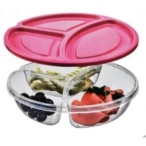 Samsung Bedroom & Bathroom Hobby Li̇fe Smart Round Storage Container 3 Compartments 021384 (2061537837145)