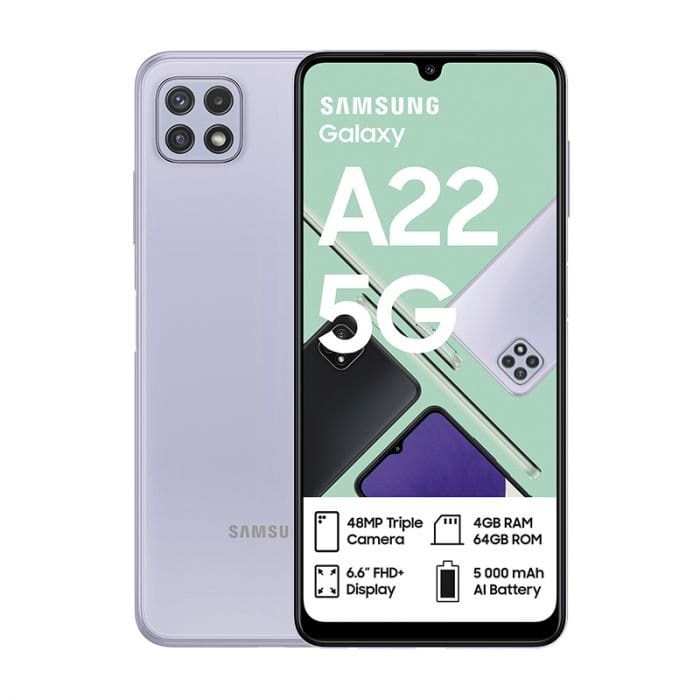 Samsung Smart Phones Violet Samsung Galaxy A22 5G (7005180002393)