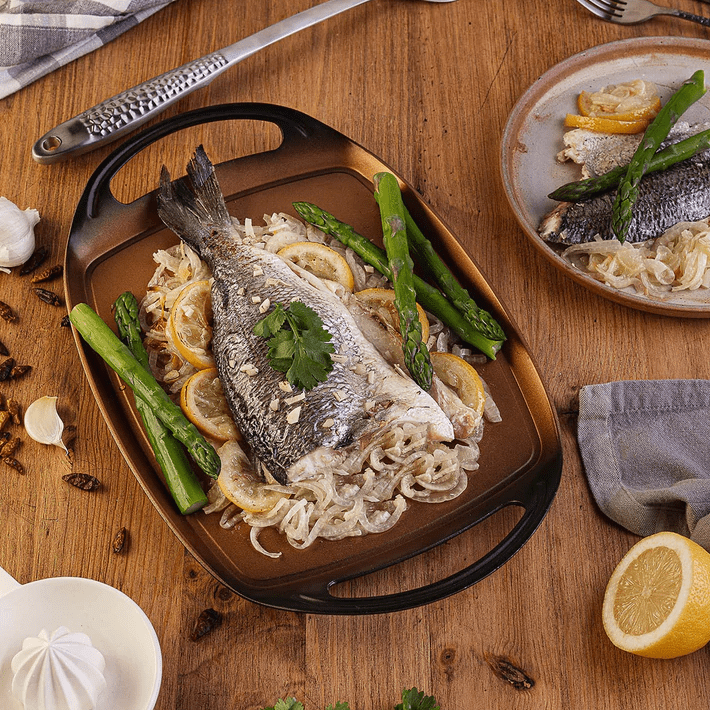 San Ignacio FRYING PAN San Ignacio Oval Grill Plate 36cm Rose Gold SG-6320 (7088319856729)