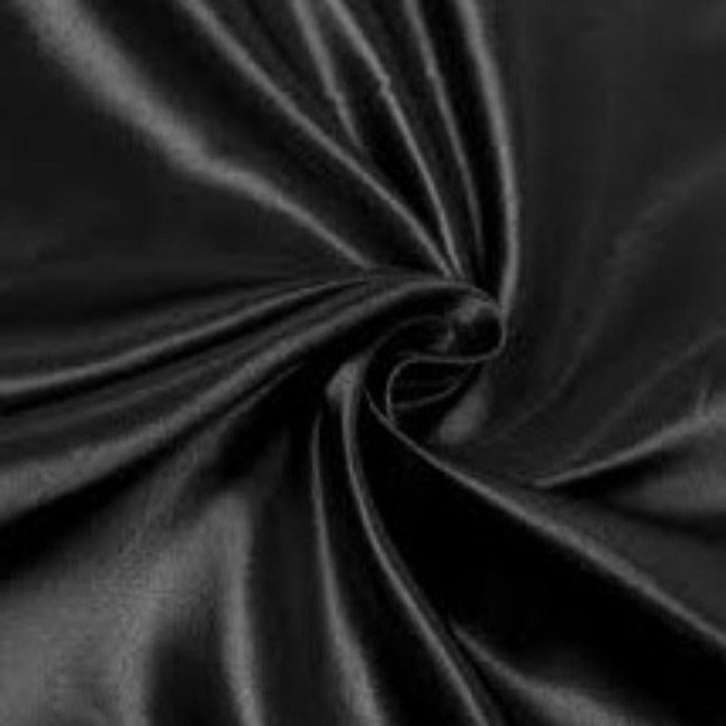Satin Dress Fabrics Black 150 CM Stretch Duchess Fabric 150cm (4738513797209)