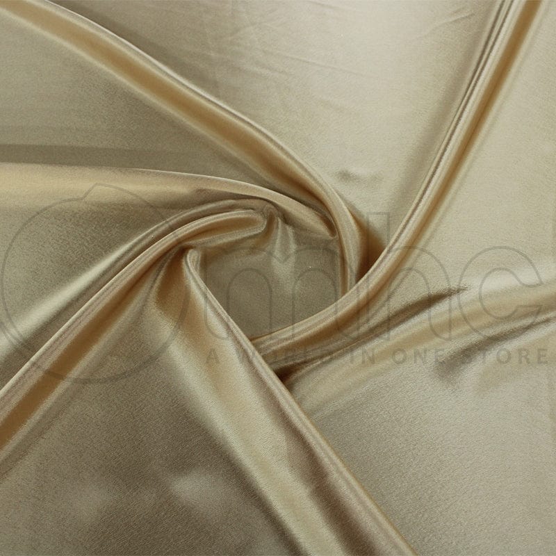 SATIN Dress Fabrics Gold Zara Satin Fabric 150cm (7221068922969)