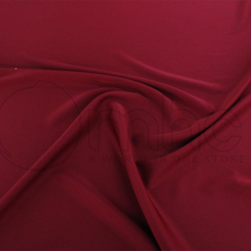 SATIN Dress Fabrics Ox Blood Red Armani Satin Fabric 150cm (7235410427993)