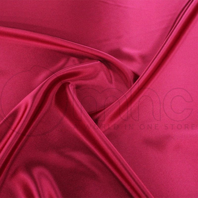 SATIN Dress Fabrics Ox Blood Zara Satin Fabric 150cm (7221068922969)
