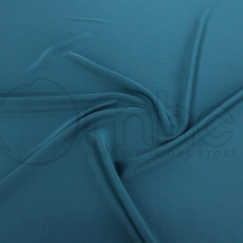 SATIN Dress Fabrics Pacific Green Armani Satin Fabric 150cm (7235410427993)