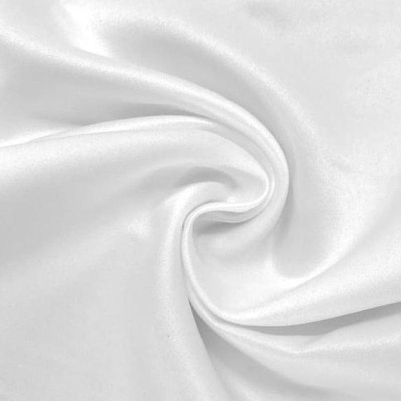 Satin Dress Fabrics White 150 CM Stretch Duchess Fabric 150cm (4738513797209)