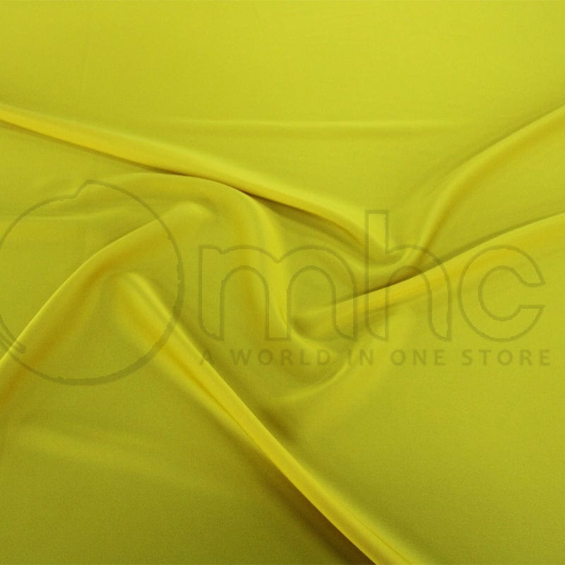 SATIN Dress Fabrics Yellow Armani Satin Fabric 150cm (7235410427993)