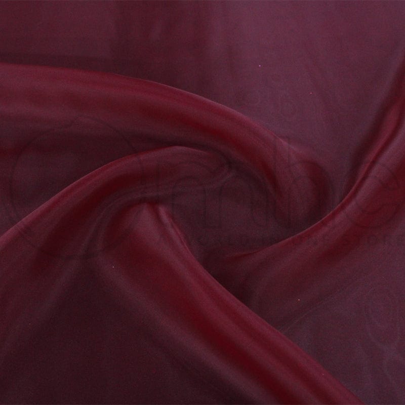 SATIN Dress Fabrics Zinfandel Satin Organdy Fabric 145cm (7241169043545)