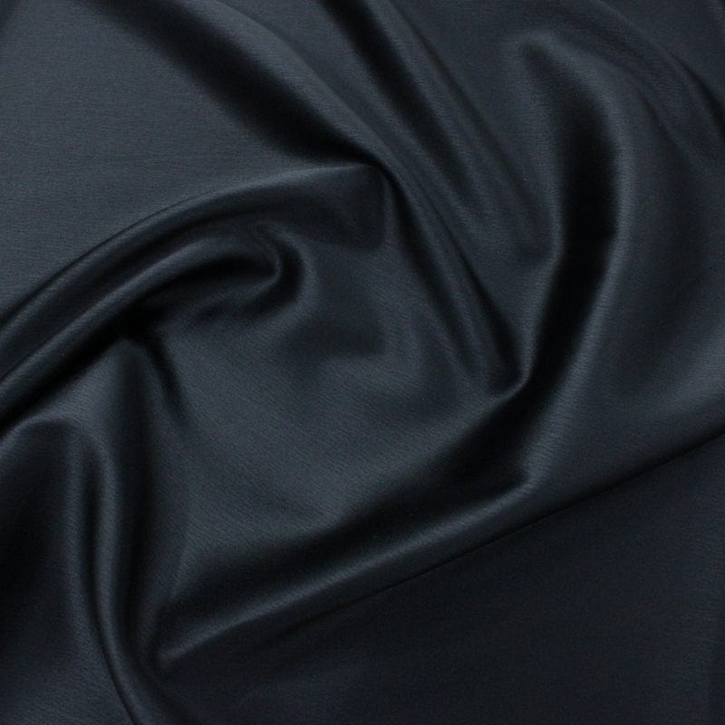 SATIN Fabric Black Milano Satin Fabric 150cm (7142629408857)