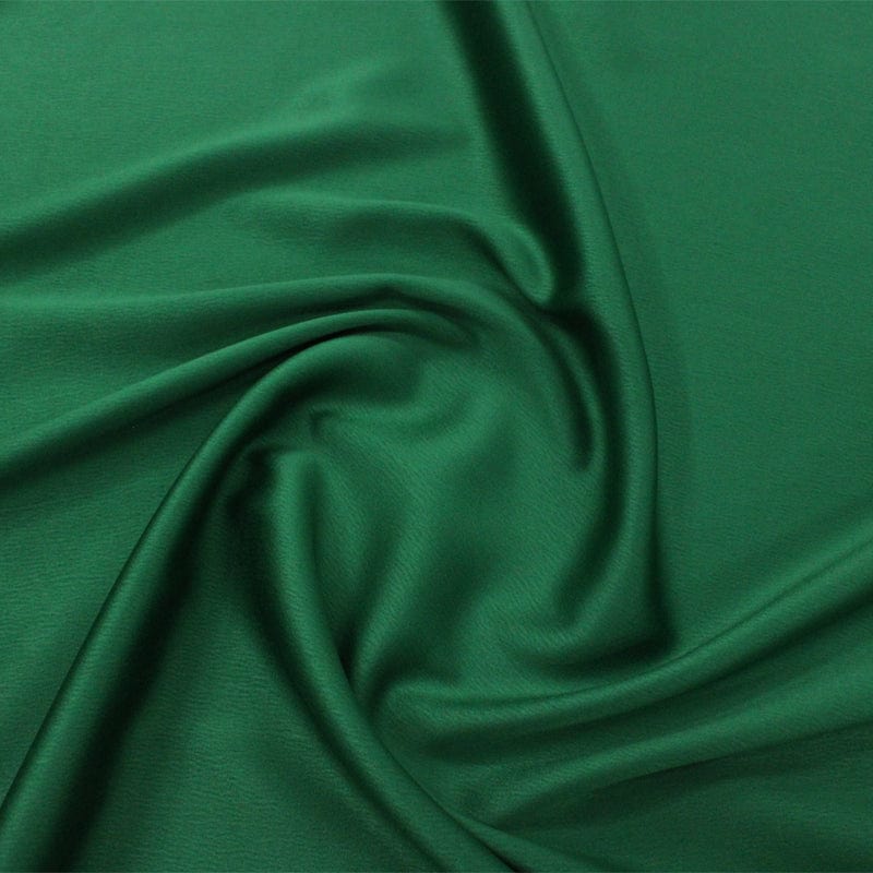 SATIN Fabric Bottle Green Milano Satin Fabric 150cm (7142629408857)