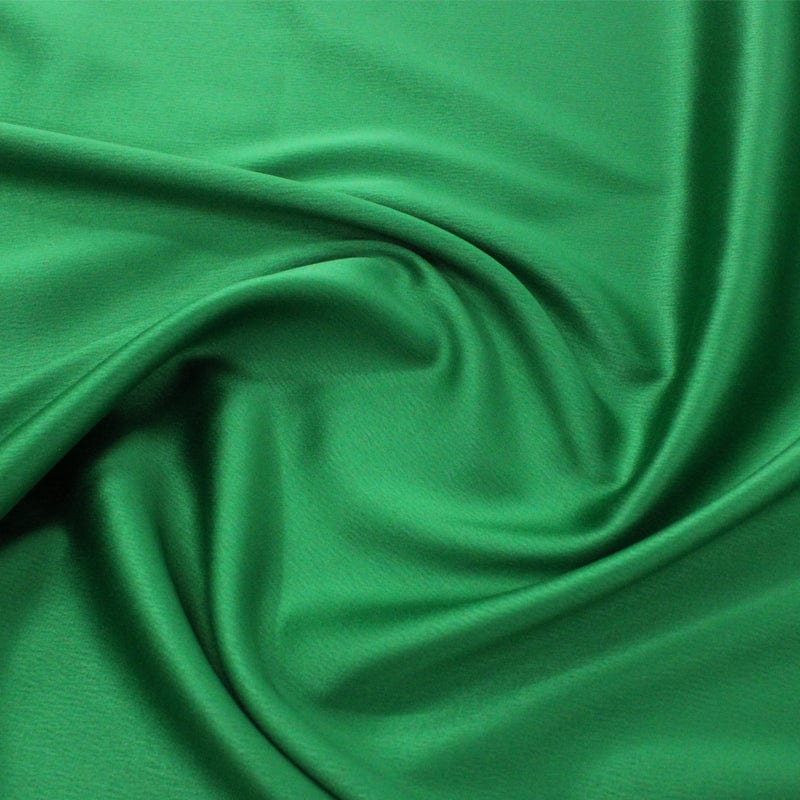 SATIN Fabric Emerald Green Milano Satin Fabric 150cm (7142629408857)