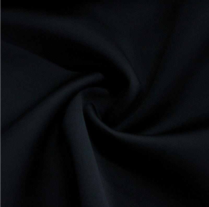 SCUBA Dress Fabrics Black Sandwich Scuba Fabric 150 cm (6549733867609)