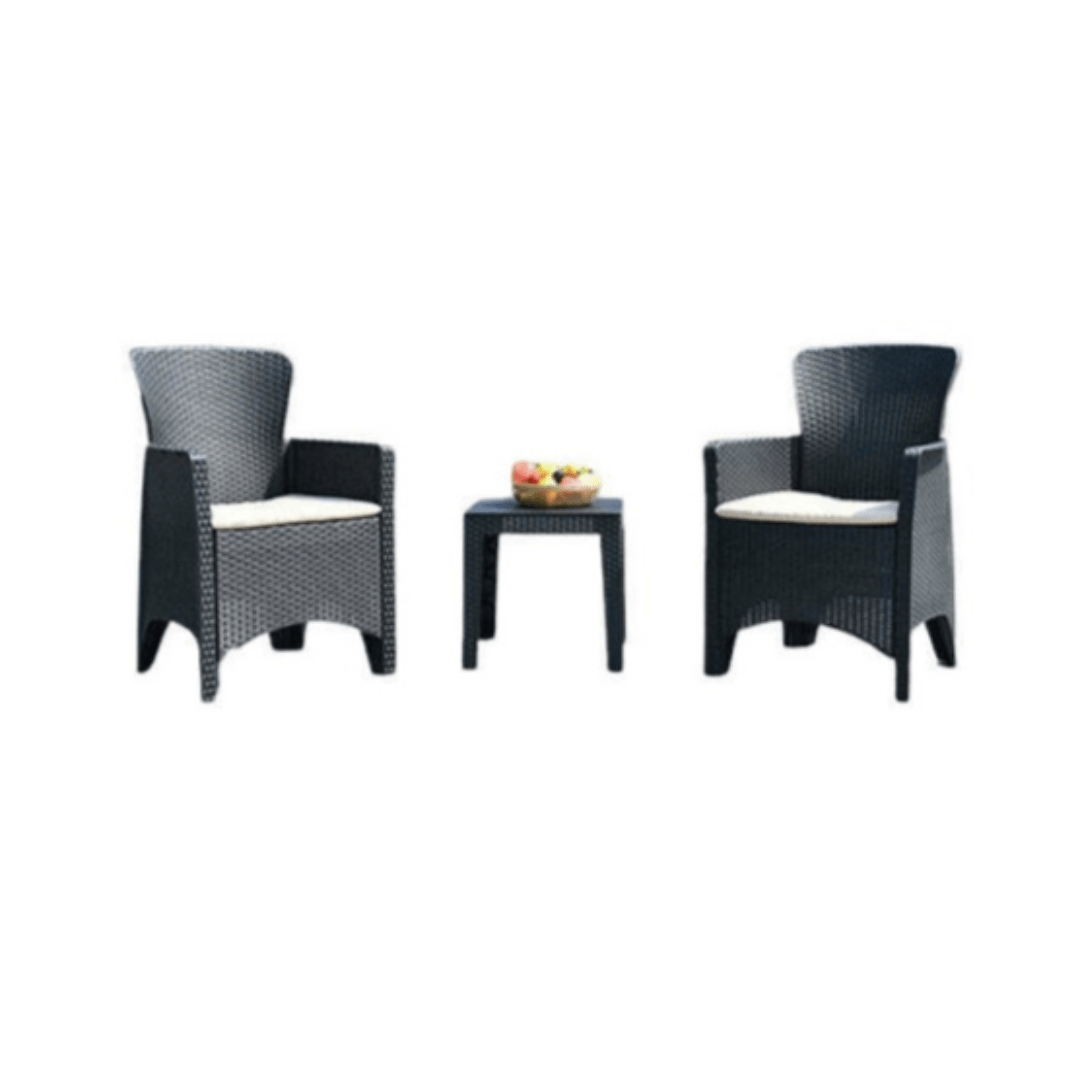 SEAGULL Patio Sets Seagull Table & Chair Set 2 Seater Grey (7141599150169)