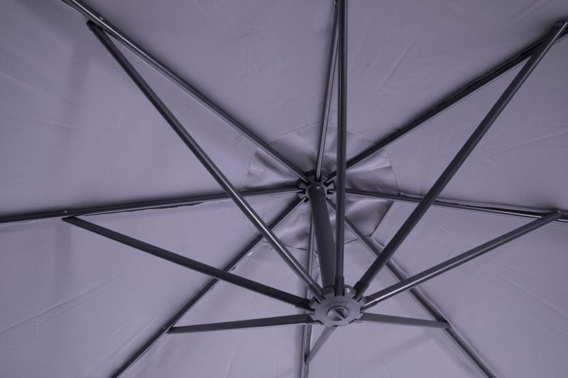 SEAGULL UMBRELLA Seagull 3 Metre Round Cantilever Umbrella Grey (2061808205913)