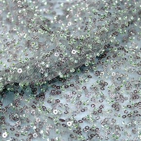 SEQUINS Dress Fabrics French Beaded Spangle Lace Dusty Pink (4781890568281)