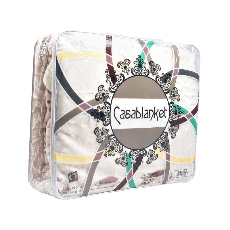 Sesli Bedroom & Bathroom Sesli Casablanket Mink Blanket 1 Ply Queen (2061844054105)