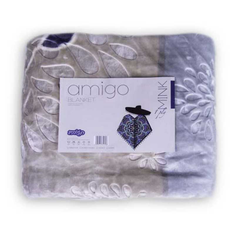 Sesli blanket Amigo Mink Blanket Queen 1 Ply (4601137889369)