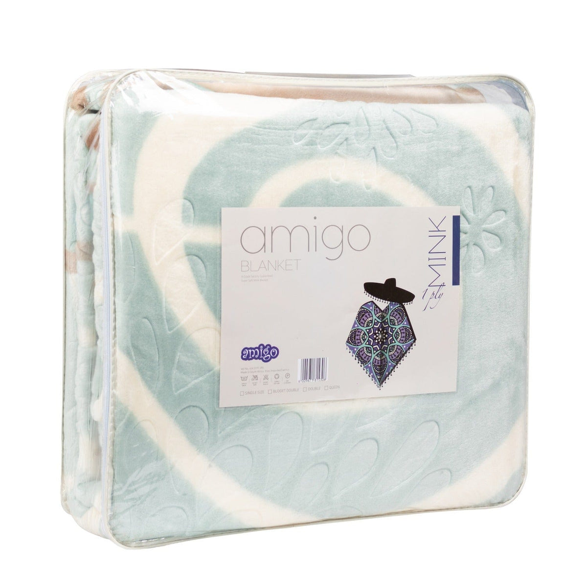 Sesli blanket Amigo Mink Blanket Queen 1 Ply (4601137889369)